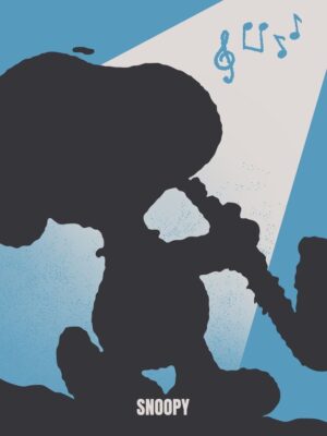 Snoopy Minimalistic Peanuts Poster