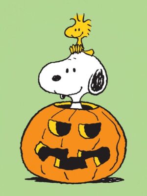 Snoopy Pumpkin Peanuts Poster