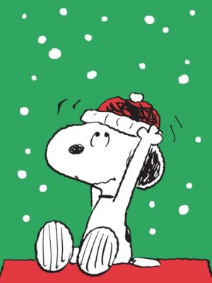 Snoopy Red Hat Peanuts Poster
