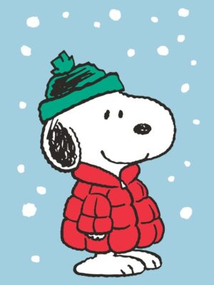 Snoopy Red Puffer Peanuts Poster