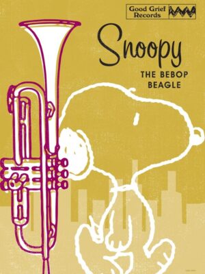 Snoopy The Bebop Beagle Peanuts Poster