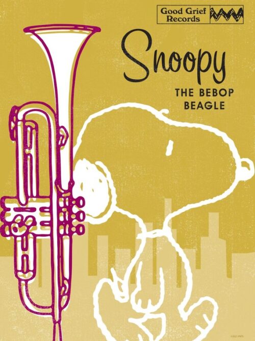 Snoopy The Bebop Beagle Peanuts Poster
