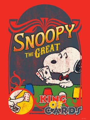 Snoopy The Great King Peanuts Poster