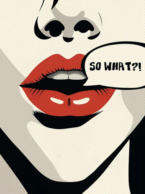 So what Pop art Poster