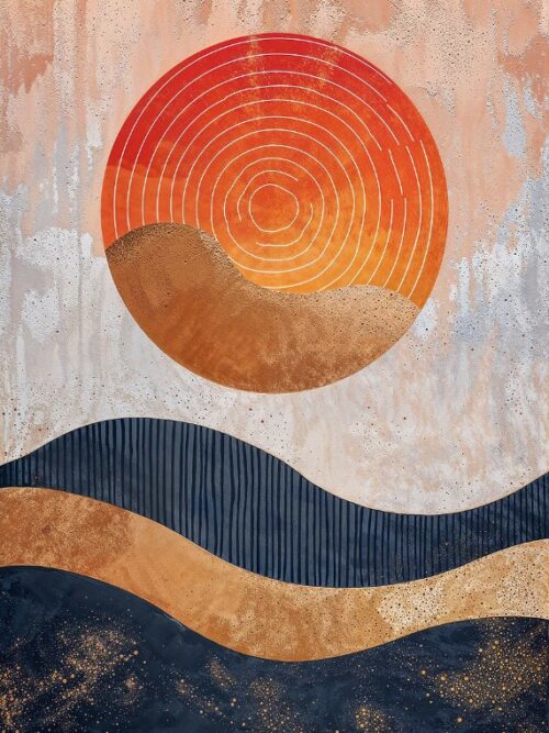 Solar Spiral Dance Poster