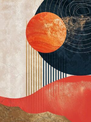 Solar Stripes Zenith Poster