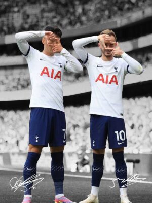 Son Heung Min And James Maddison Soccer Poster