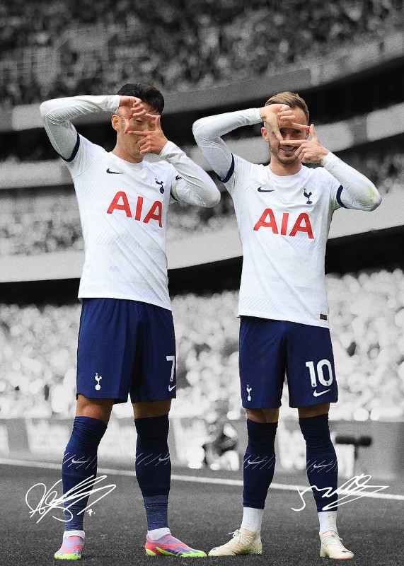 Son Heung Min And James Maddison Soccer Poster