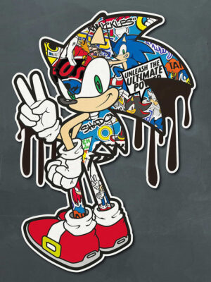 Sonic Peace Sign Poster