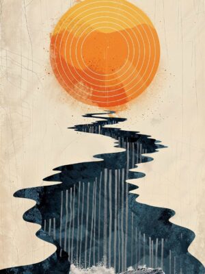 Spiral Sun Poster