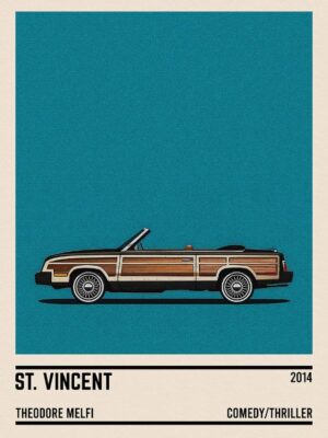 St Vincent Movie Car Poster