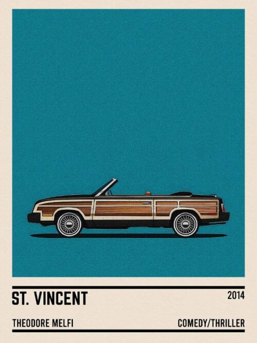 St Vincent Movie Car Poster