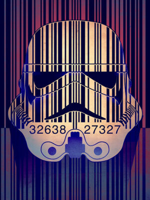 Star wars Stormtrooper Barcode Poster