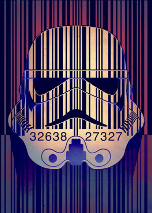 Star wars Stormtrooper Barcode Poster