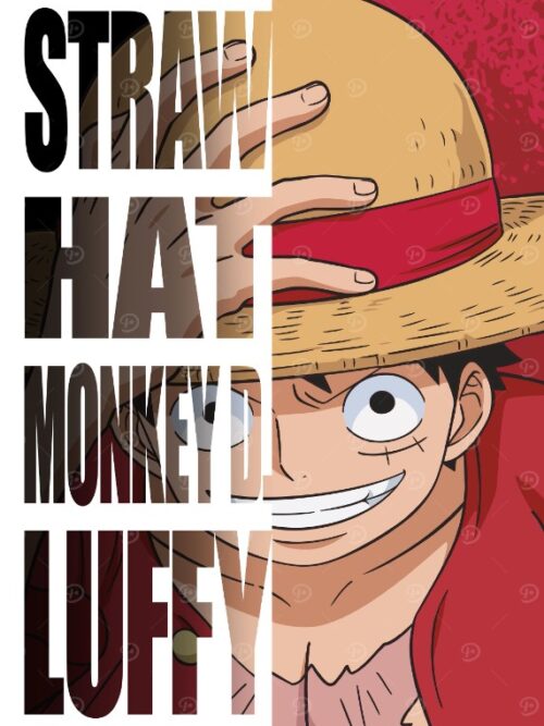 Straw Hat Monkey D Luffy One Piece Poster