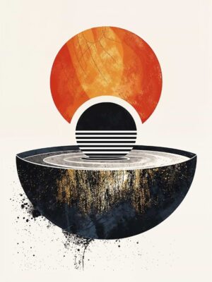 Sunset Dip Poster