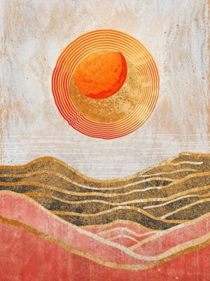 Sunset Dunes Poster