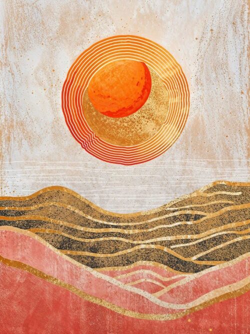 Sunset Dunes Poster
