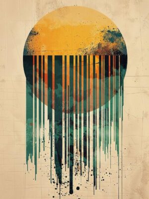 Sunset Meltdown Poster