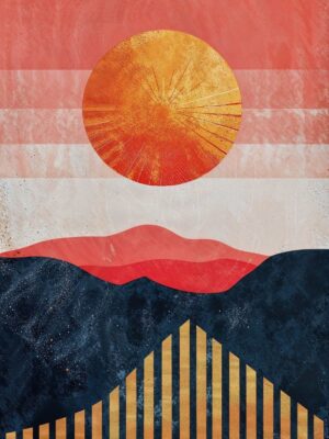 Sunset Stripes Poster