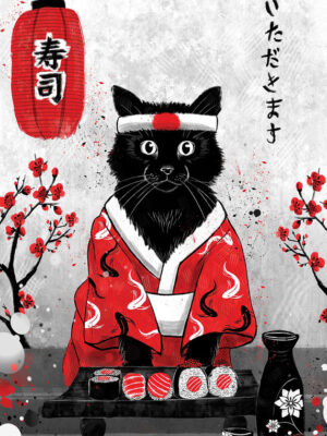 Sushi Cat Poster