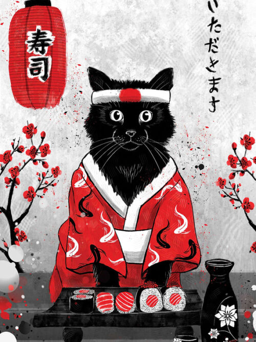 Sushi Cat Poster