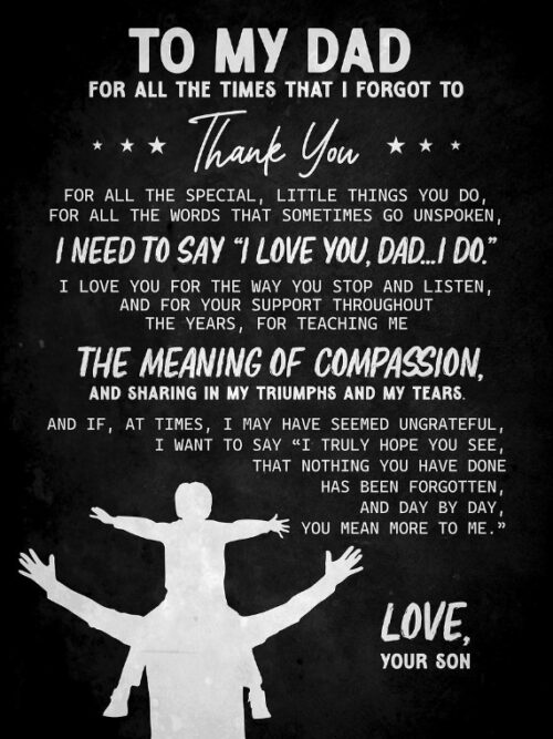 TO MY DAD Poster