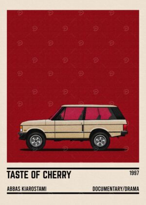 Taste Of Cherry Movie Car Poster