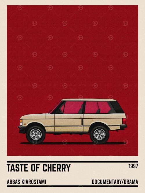Taste Of Cherry Movie Car Poster