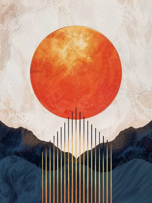 Terracotta Dawn Poster