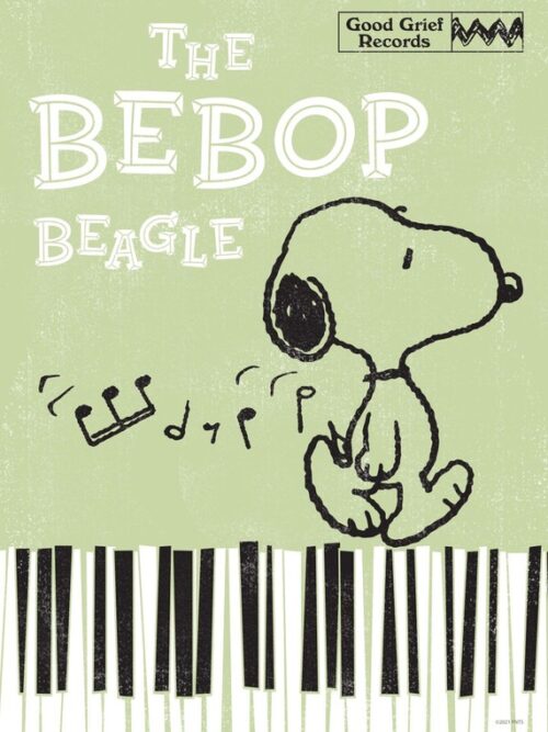 The Bebop Beagle Peanuts Poster