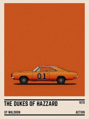 The Dukes Of Hazzard Car Poster