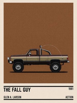 The Fall Guy Tv Series Car Poster