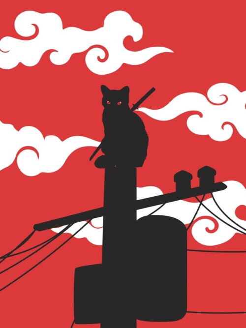 The Ninja Cat Poster