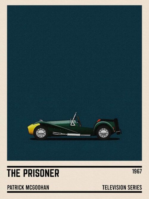 The Prisoner Tv Series Car Poster