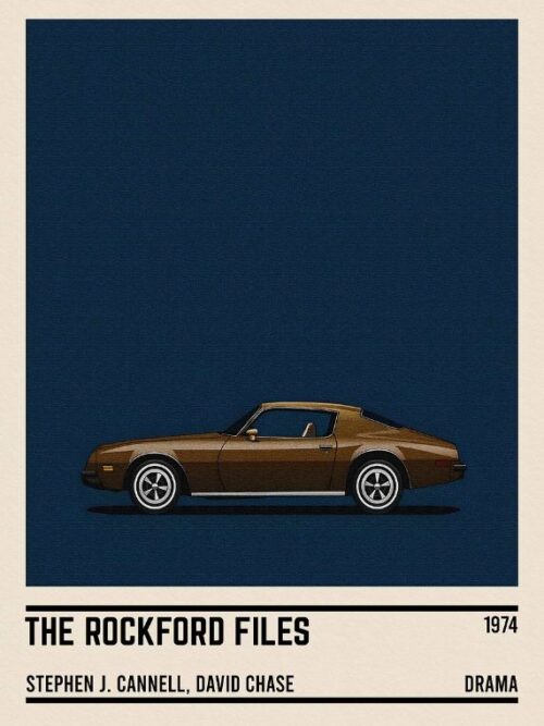 The Rockford Files Car Poster