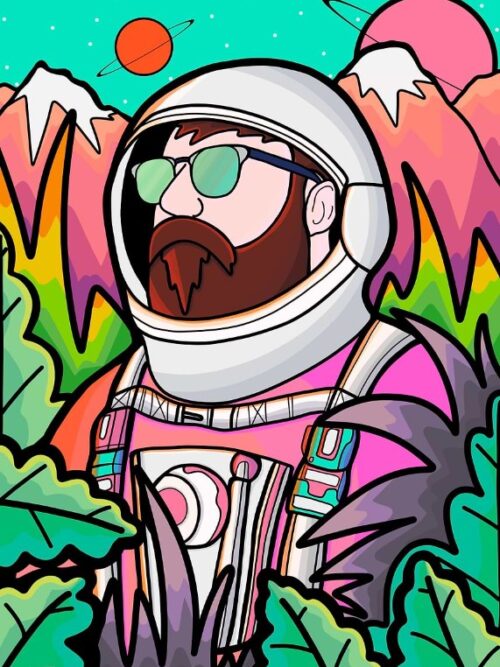 The Astronaut Dude Poster