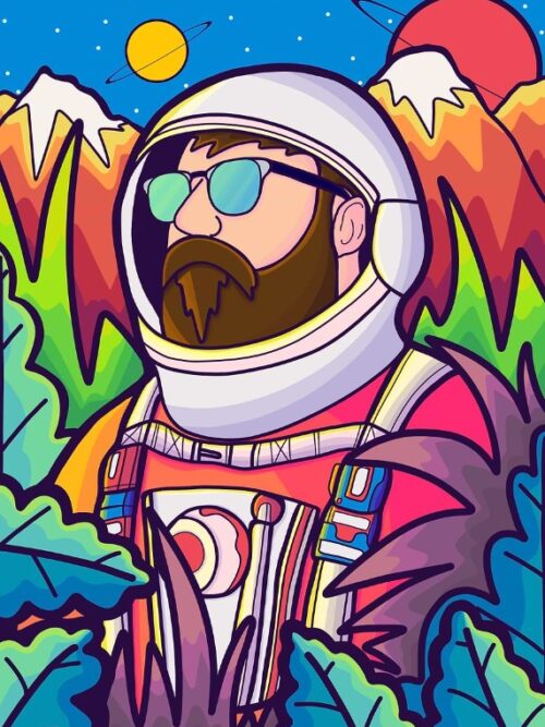 The Astronaut Dude Poster