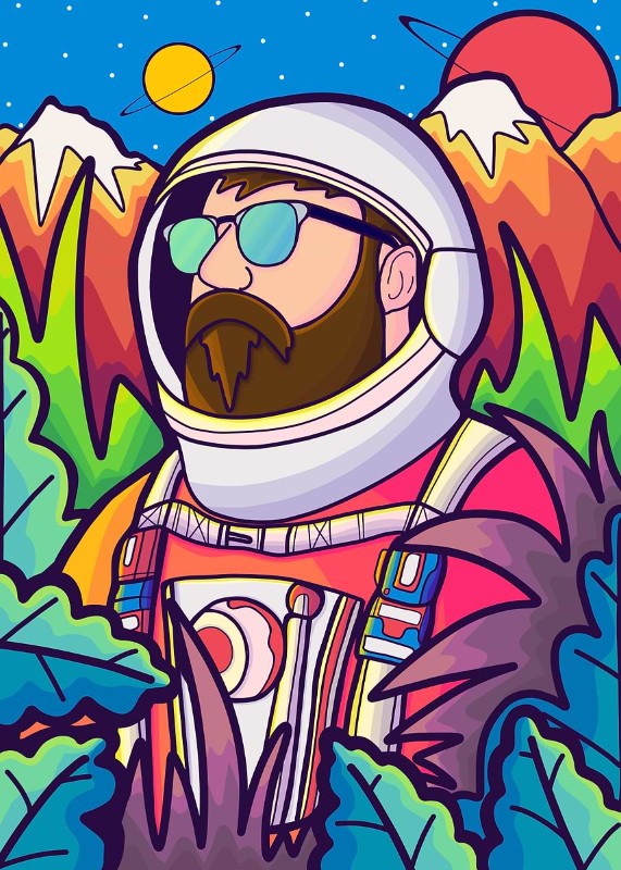 The Astronaut Dude Poster
