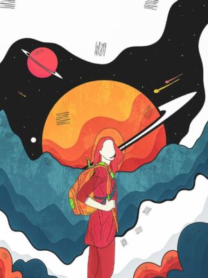 The Galaxy Traveller Poster