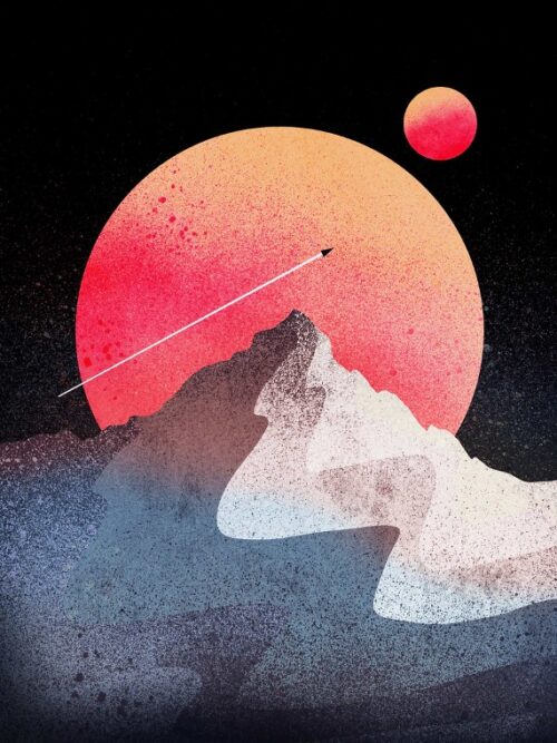The Moon Peak Poster