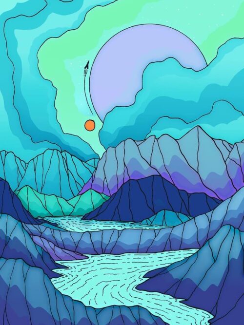 The River On Neptune Poster