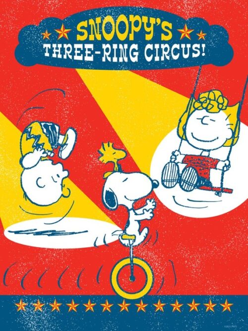 Three Ring Circus Peanuts Poster