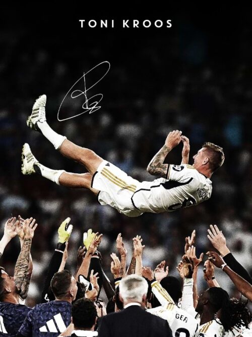 Toni Kroos Soccer Celebration Soccer Poster