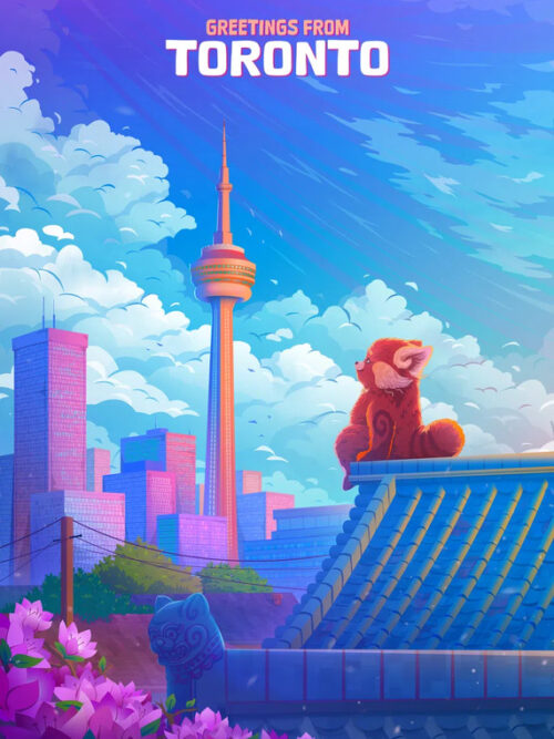 Turning Red Toronto Poster