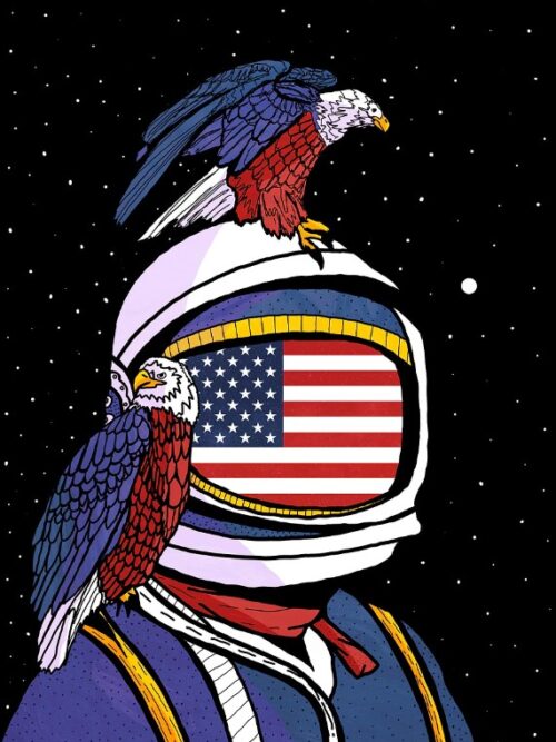 USA Astronaut Poster