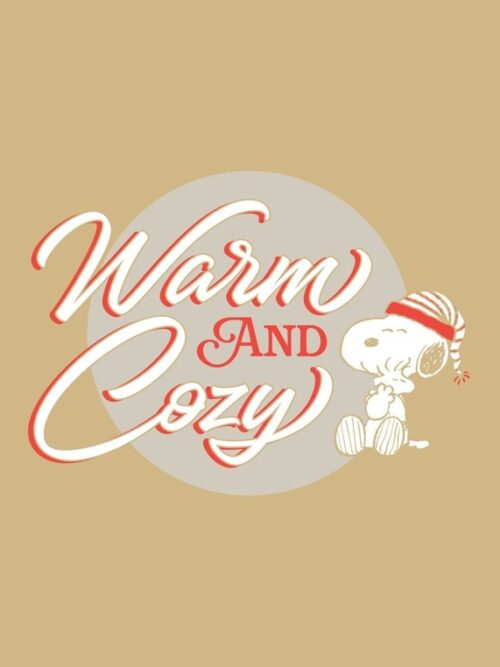 Warm And Cozy Card Peanuts Poster