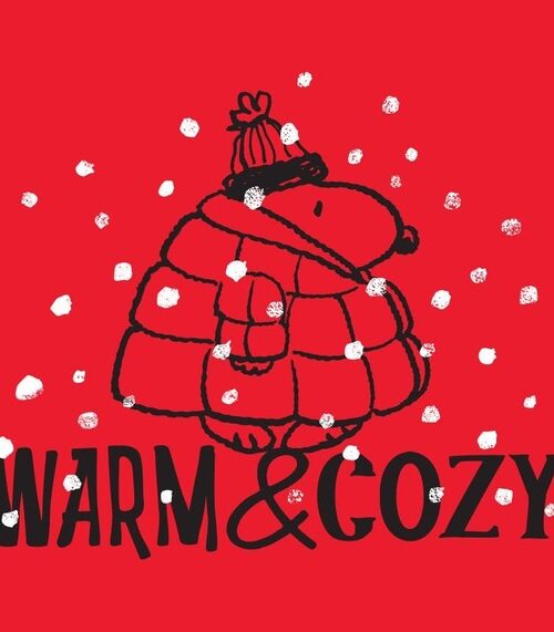 Warm And Cozy Snoopy Stamp Peanuts Poster