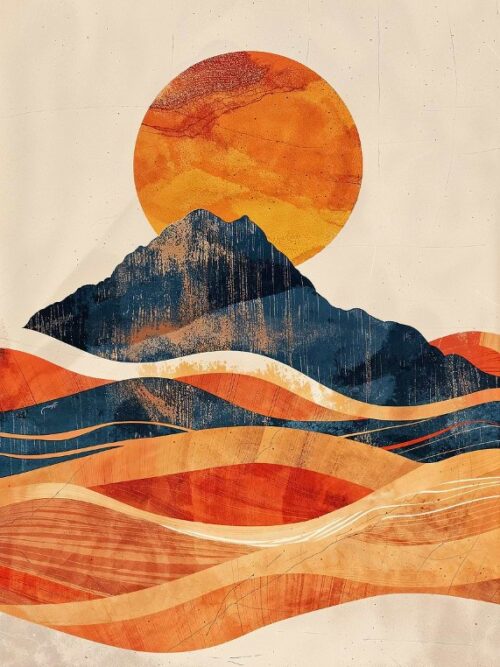 Warm Mountain Poster