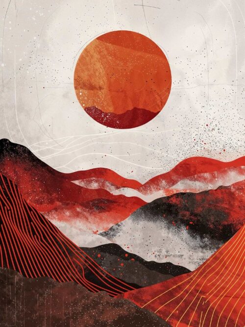 Wavy Eclipse Poster